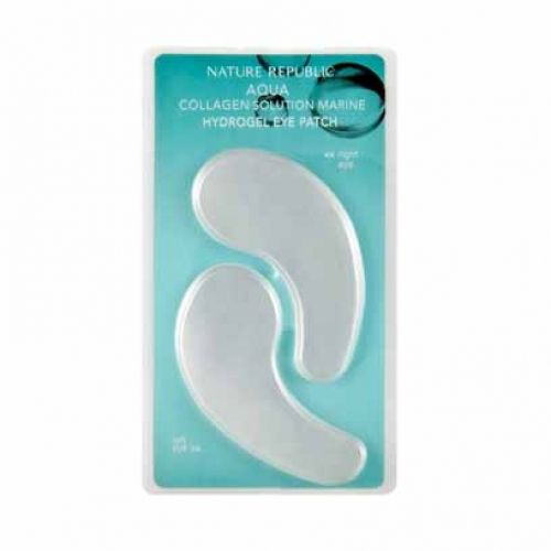 увлажняющие лифтинг патчи nature republic aqua collagen solution marine hydro gel eye patch